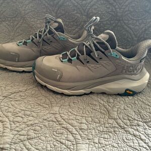 Hoka Gray and Teal Women's Sneakers